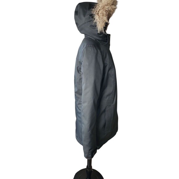 Eddie Bauer EB600 Goose Down Stadium Coat Womens Medium Black Winter Outdoors - Picture 4 of 10